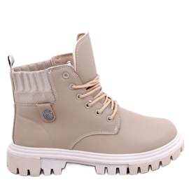 BM Cizme trappers dama Atomic Beige bej