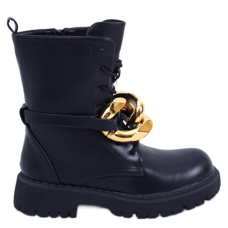 BM Cizme cu șireturi Barkley Black negru