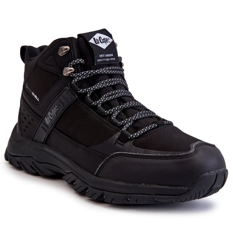 Pantofi de trekking calduri pentru bărbați Lee Cooper LCJ-22-01-1412 Negri negru