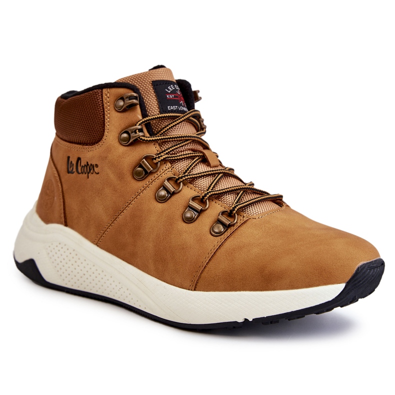 Pantofi de trekking calduri pentru bărbați Lee Cooper LCJ-22-31-1452 Camel maro