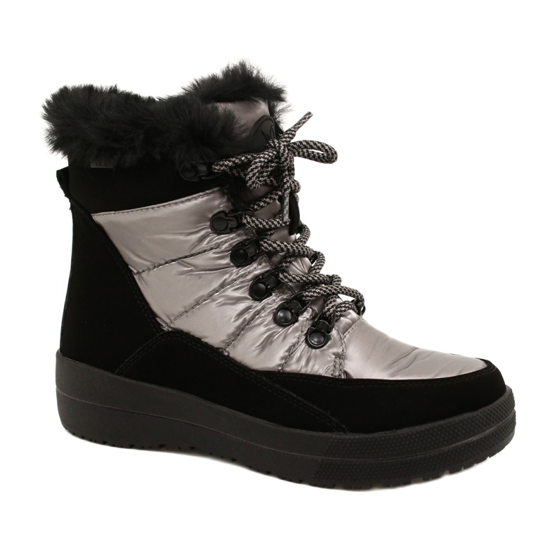 Cizme de zăpadă pentru femei Caprice, impermeabil 9-26240-29 032 Negru/Taupe
