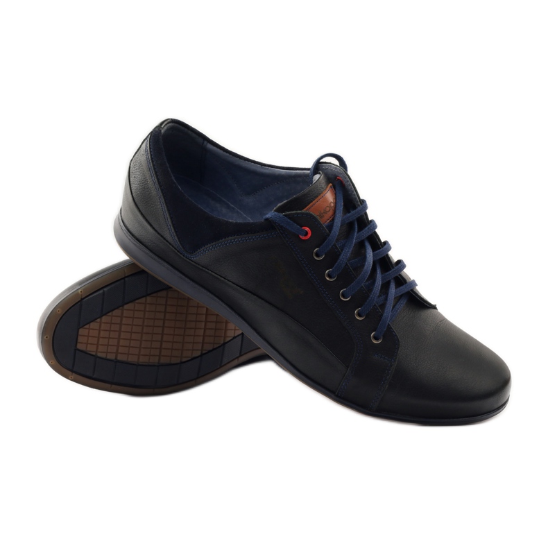 Pantofi sport pentru bărbați Nikopol 1568 negru albastru marin Pantofi sport pentru bărbați Nikopol 1568 negru albastru marin