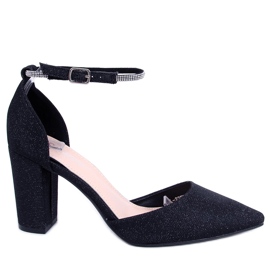 PA1 Pompe formale pe stâlpul Orchid Black negru PA1 Pompe formale pe stâlpul Orchid Black negru