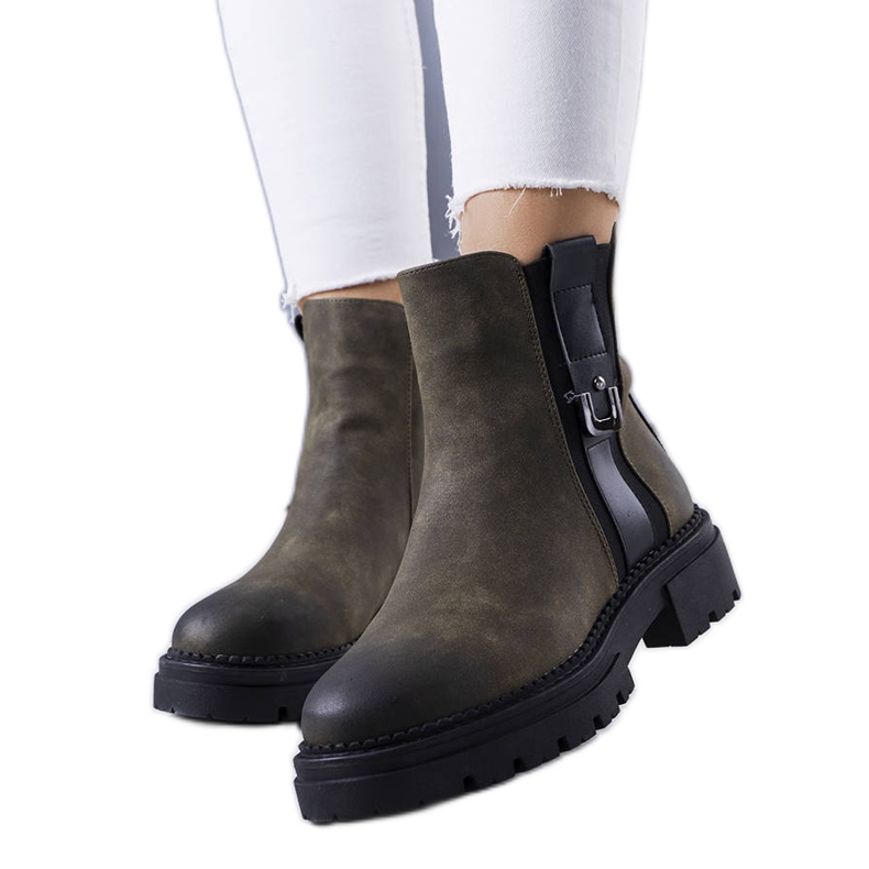 BM Cizme izolate verzi de la Xiomara verde