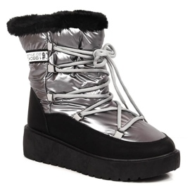 Cizme de zapada calduroase cu siret Filippo W PAW400B argint