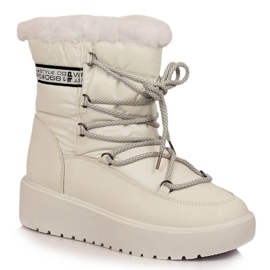 Cizme de zapada calduroase cu siret Filippo W PAW400C alb