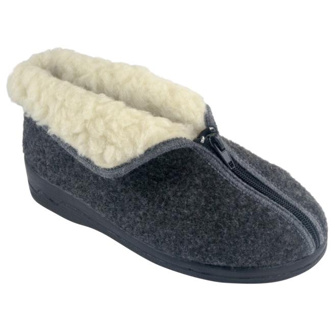 Papuci Izolați din Pâslă Adanex 26844-FBP7FU Gri Papuci Izolați din Pâslă Adanex 26844-FBP7FU Gri