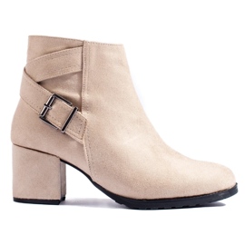 T.Sokolski Botine din piele intoarsa pe postul Sokolski bej