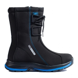 Pantofi de trekking pentru femei cu o haină din piele de oaie DK negru