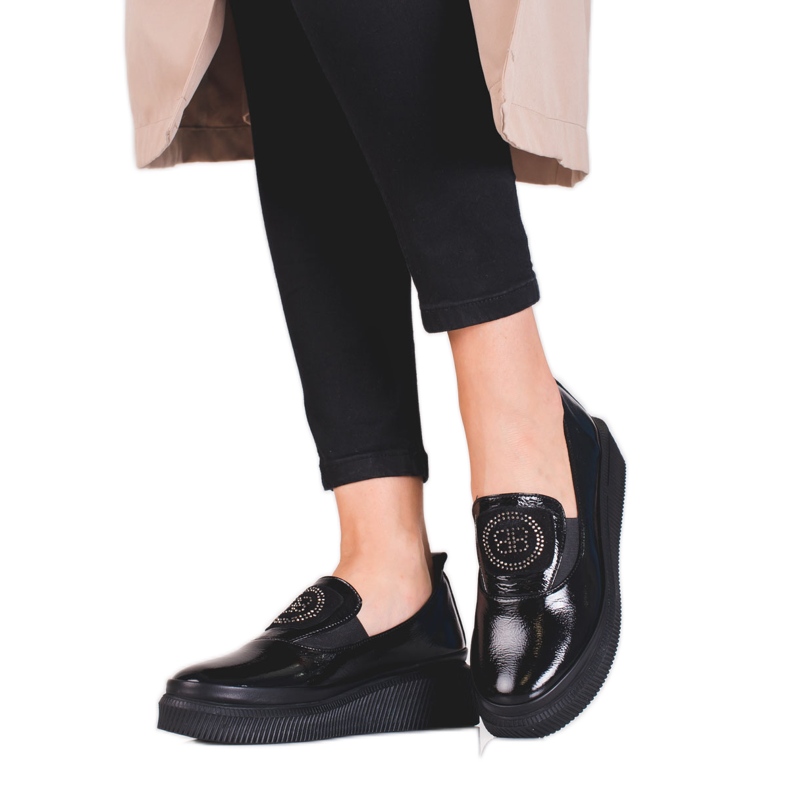 Pantofi Shelovet de dama din piele negru