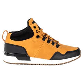 Pantofi din piele pentru barbati inalta camel Jogger Pro Bustagrip maro
