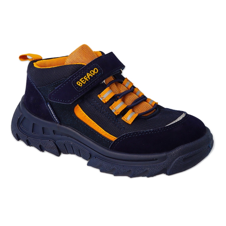 Pantofi copii Befado bleumarin / galben 515Y003 albastru marin