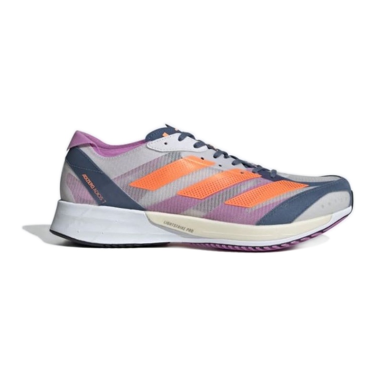 Pantofi Adidas Adizero Adios 7 M GX6647 alb violet portocale
