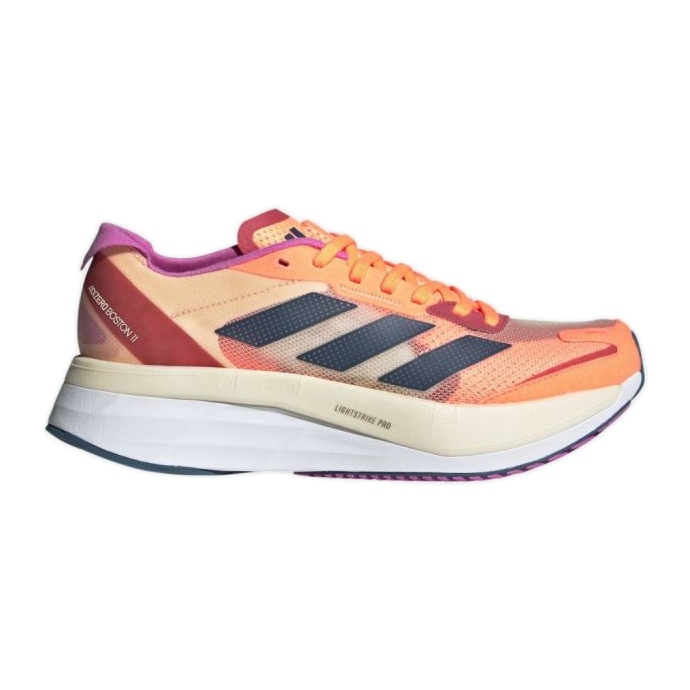 Pantofi Adidas Adizero Boston 11 W GX6654 negru roșu violet portocale multicolor galben Pantofi Adidas Adizero Boston 11 W GX6654 negru roșu violet portocale multicolor galben