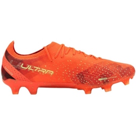 Ghete de fotbal Puma Ultra Ultimate FG / AG M 106868 03 roșu portocale si rosii