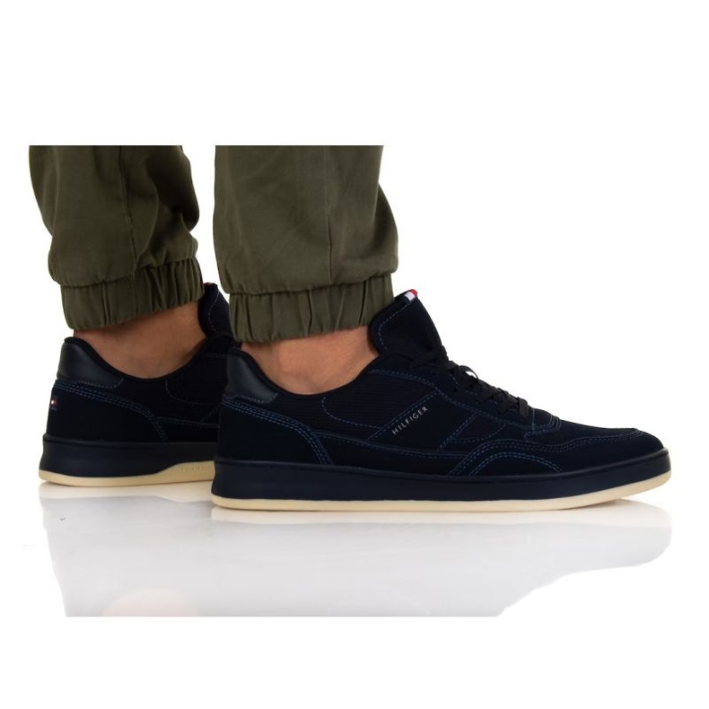 Tommy Hilfiger Retro Court Cupsole Seude Mix M FM0FM04169 DW5 albastru
