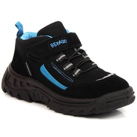 Befado Jr BEF37A pantofi de trekking înalți impermeabili negru