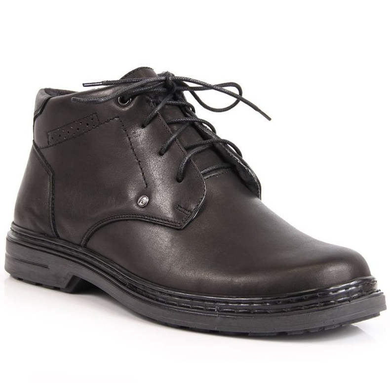 Botine din piele cu fermoar Helios M H810 negru Botine din piele cu fermoar Helios M H810 negru