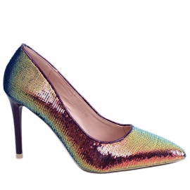 BM Tocuri de damă cu paiete Mirren Navy multicolor BM Tocuri de damă cu paiete Mirren Navy multicolor