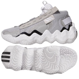 Pantofi Adidas Exhibit B Wmns Mid GY8983 gri nuanțe de gri Pantofi Adidas Exhibit B Wmns Mid GY8983 gri nuanțe de gri