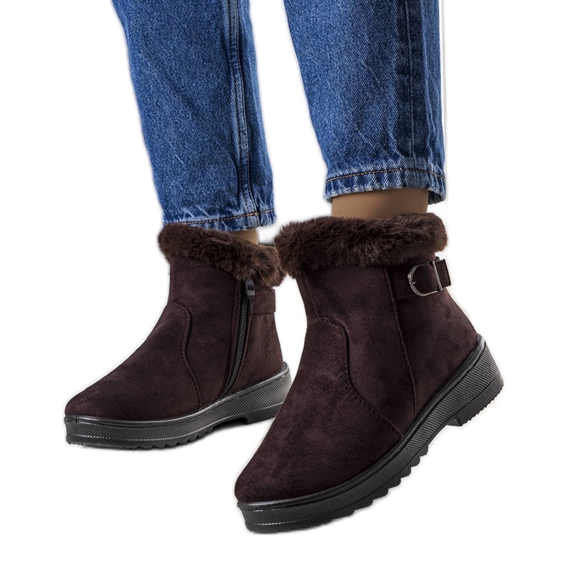 Julius maro, cizme de zapada izolate cu blana