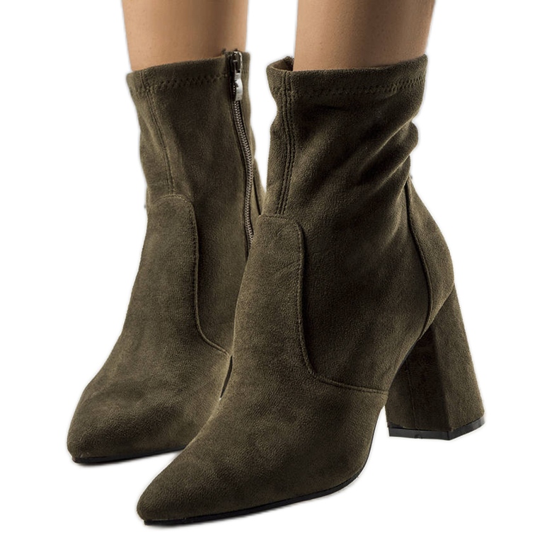 Botine verzi pe stâlpul Kensley verde