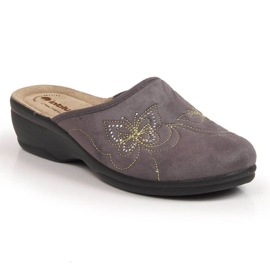 Papuci confortabili din velur Inblu W ARC21 gri Papuci confortabili din velur Inblu W ARC21 gri