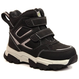 Cizme de iarna izolate cu lana de oaie News Jr. EVE382A negru Cizme de iarna izolate cu lana de oaie News Jr. EVE382A negru