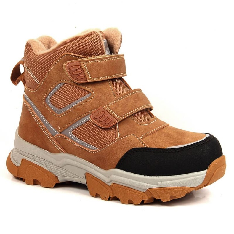 Cizme de iarna izolate cu lana de oaie News Jr. EVE382B maro