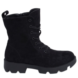 PA1 Cizme de muncitor Pansy Black de piele intoarsa negru PA1 Cizme de muncitor Pansy Black de piele intoarsa negru