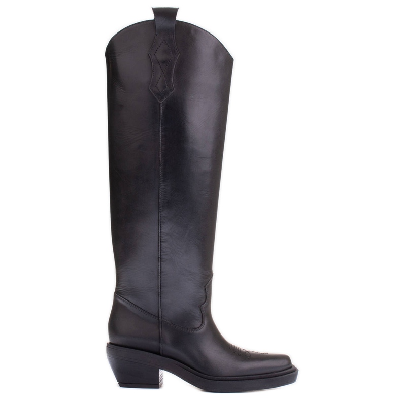 Marco Shoes Cizme de cowboy cu circumferință mai largă negru Marco Shoes Cizme de cowboy cu circumferință mai largă negru