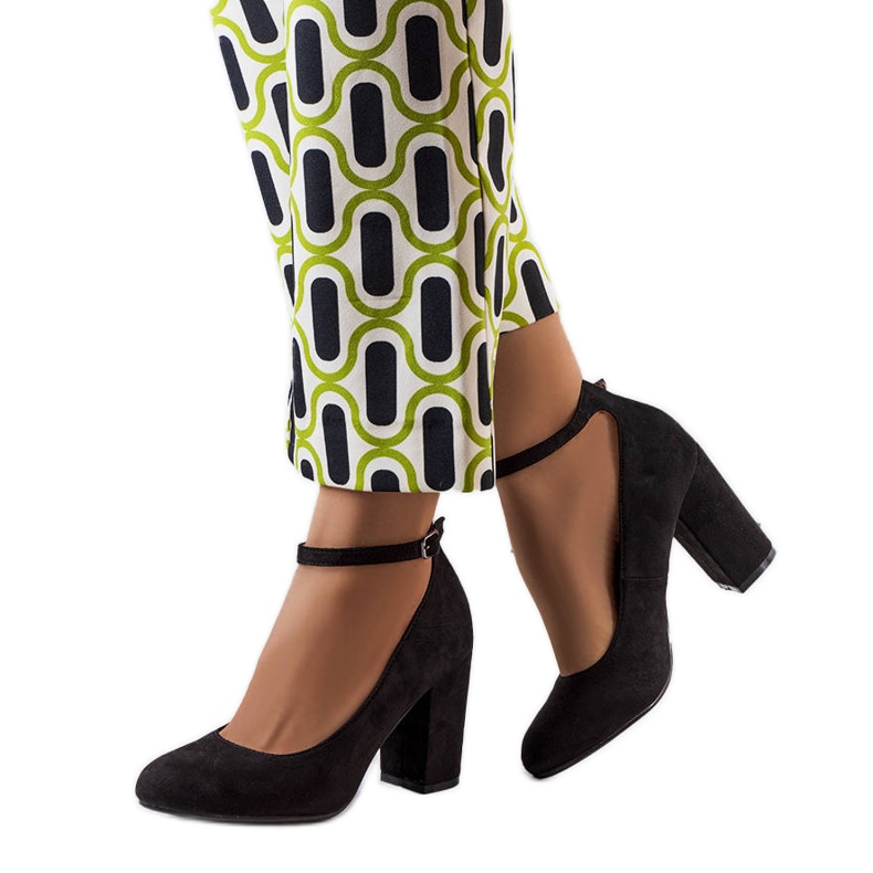 PA1 Pompe negre cu curea de la Norrie negru