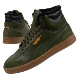 Pantofi Puma Shuffle Mid iarna 387609 02 verde