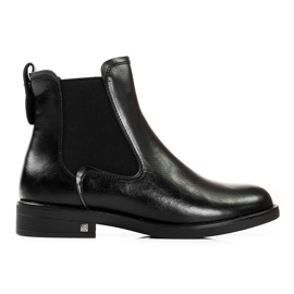 W. Potocki Cizme Jodhpur dama cu izolatie Potocki neagra negru W. Potocki Cizme Jodhpur dama cu izolatie Potocki neagra negru