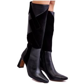 Cizme de damă din piele Maciejka 05784-01 Negru Cizme de damă din piele Maciejka 05784-01 Negru