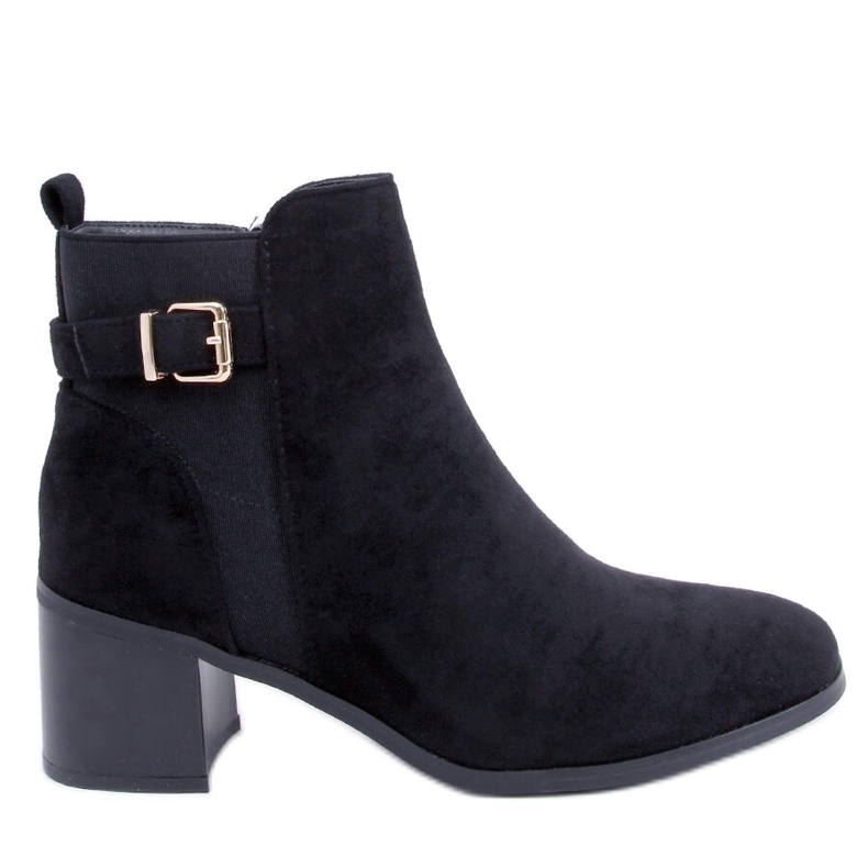 PA1 Cizme cu toc înalt din Cyndi Black Suede negru