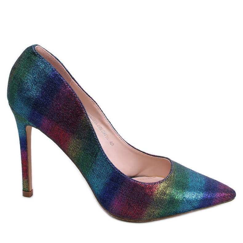 PA1 Pompe irizante Halsey Colorful pentru femei violet albastru roz multicolor verde