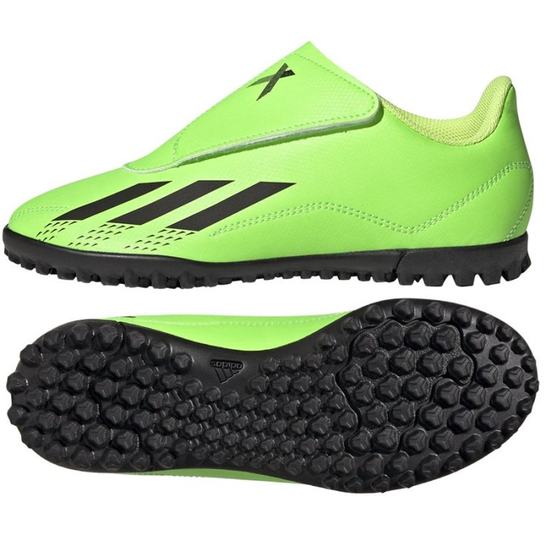Pantofi de fotbal Adidas X Speedportal.4 Vel Tf Jr GY9684 verde verde
