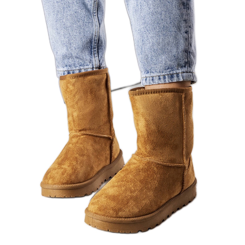 Cizme de zăpadă izolate maro Hank