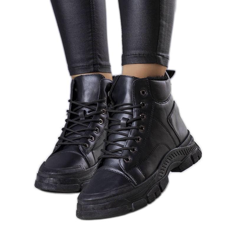 PA1 Cizme izolate negre de la Dinto negru PA1 Cizme izolate negre de la Dinto negru