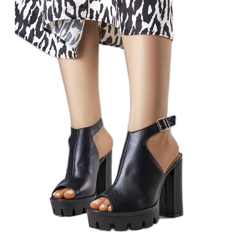 Sandale negre de la Giuliana negru