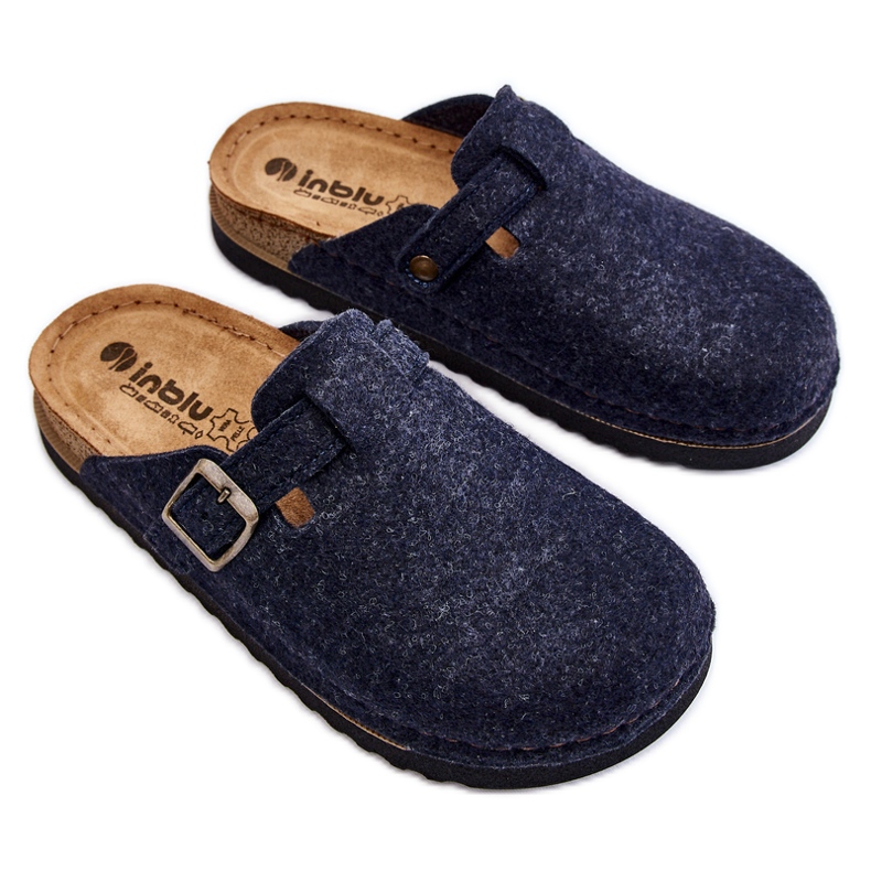 Papuci Preventivi Dama Inblu DJ-07-041 Bleumarin albastru