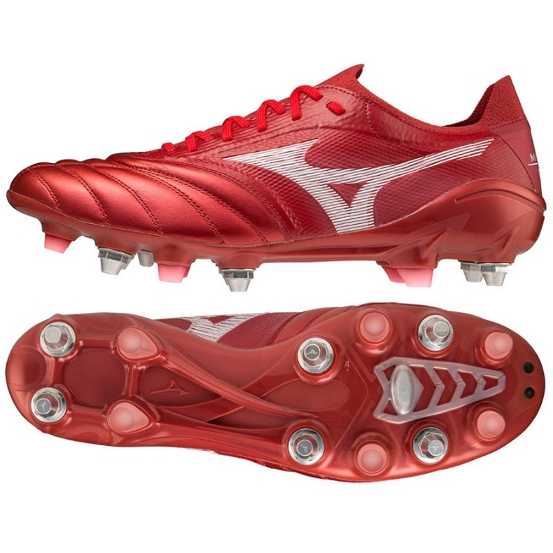 Ghete de fotbal Mizuno Morelia Neo Iii ß Elite Mix M P1GC229160 roșu portocale si rosii
