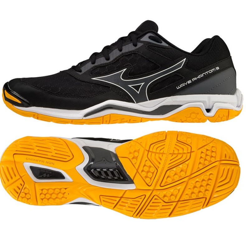 Pantofi de handbal Mizuno Wave Phantom 3 M X1GA226044 negru negru