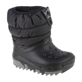 Pantofi Crocs Classic Neo Puff Boot pentru copii mici 207683-001 negru