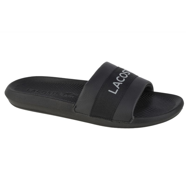 Papuci Lacoste Croco Slide 0721 1 M 741CMA000702H negru Papuci Lacoste Croco Slide 0721 1 M 741CMA000702H negru