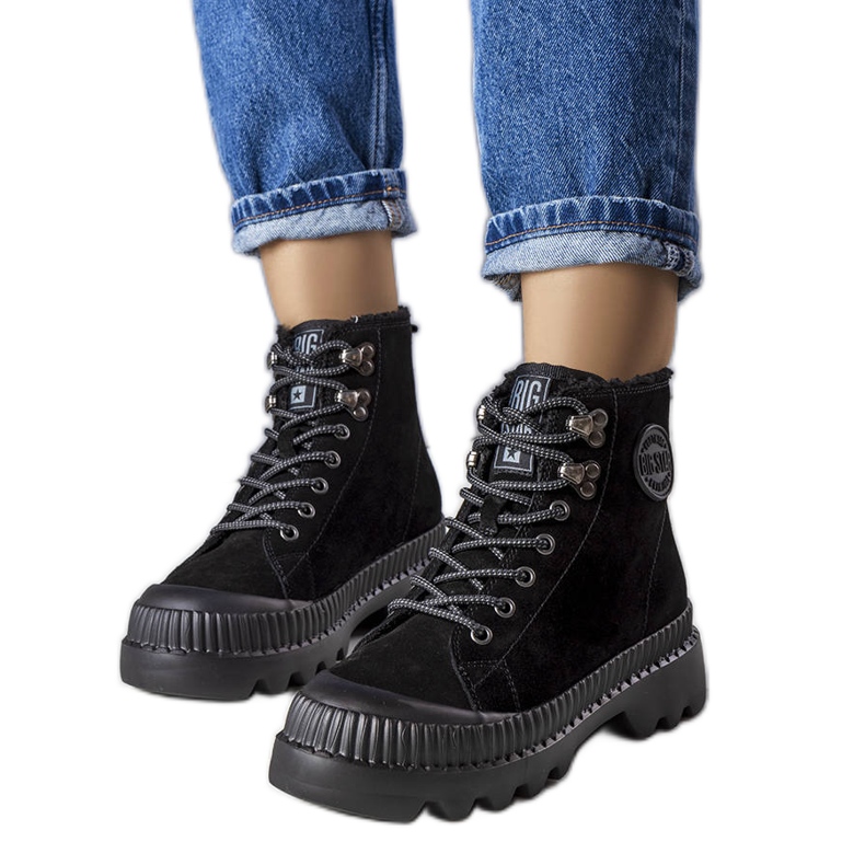 Cizme izolate negre Big Star KK274522 negru