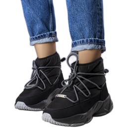 Cizme de zapada negre Big Star KK274274 negru Cizme de zapada negre Big Star KK274274 negru