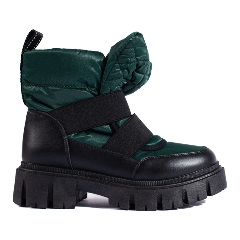 Cizme de zapada dama Shelovet verde si neagra negru
