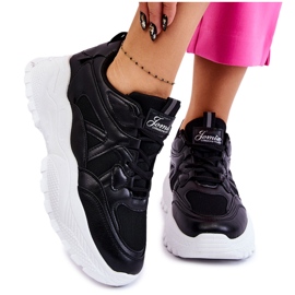 Pantofi clasici cu platforma Larec negru